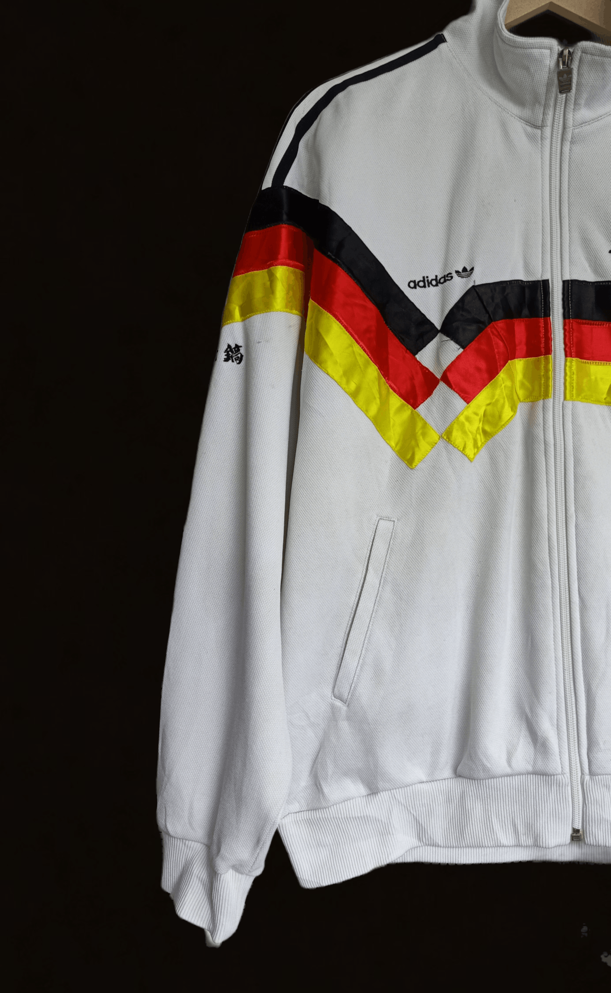 Adidas × Vintage Vintage Adidas Trefoil Germany Zipper Sweater Size US M / EU 48-50 / 2 - 3 Thumbnail