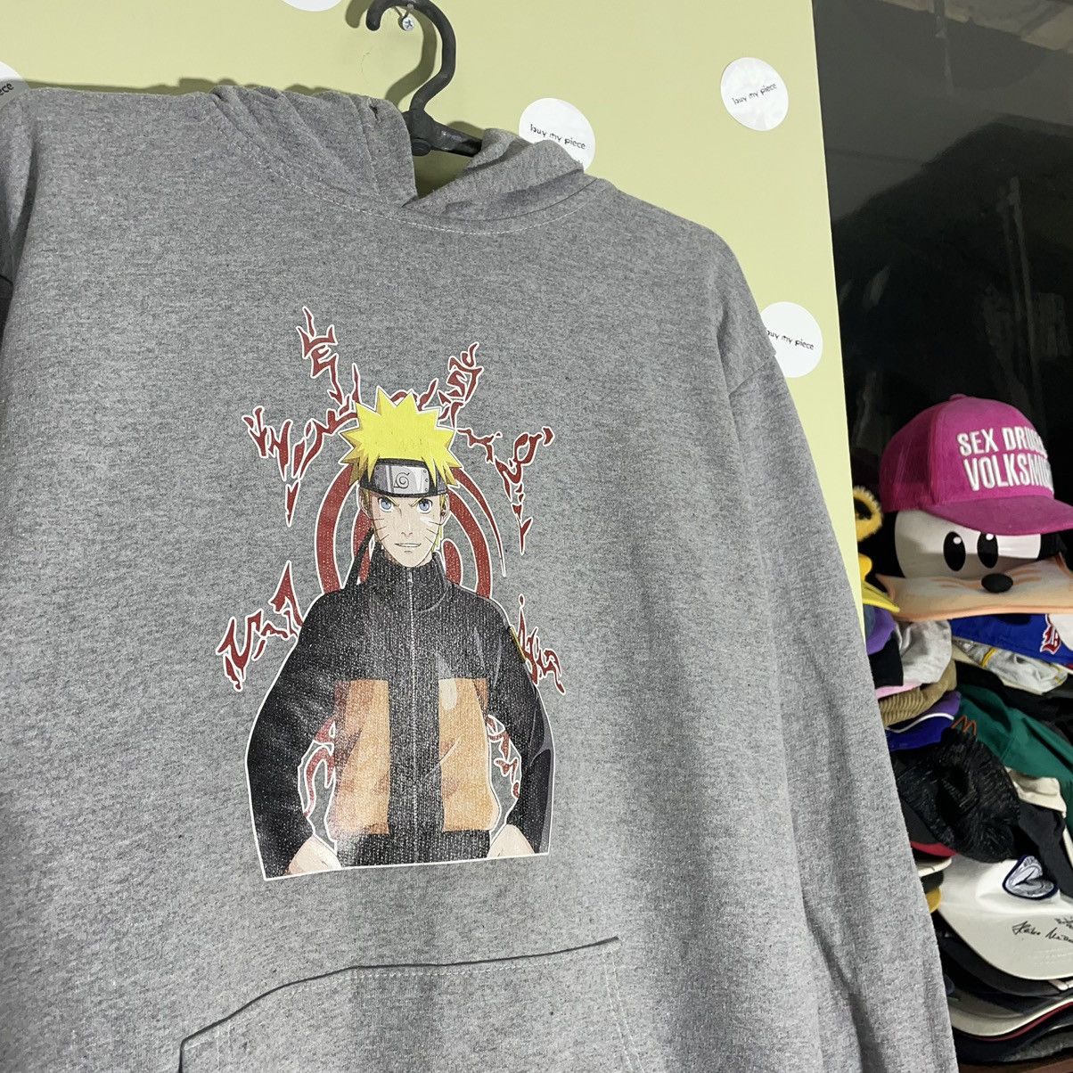 Vintage Y2K Naruto Graphic Hoodie Japanese Anime Streetwear Faded M Size US M / EU 48-50 / 2 - 7 Thumbnail