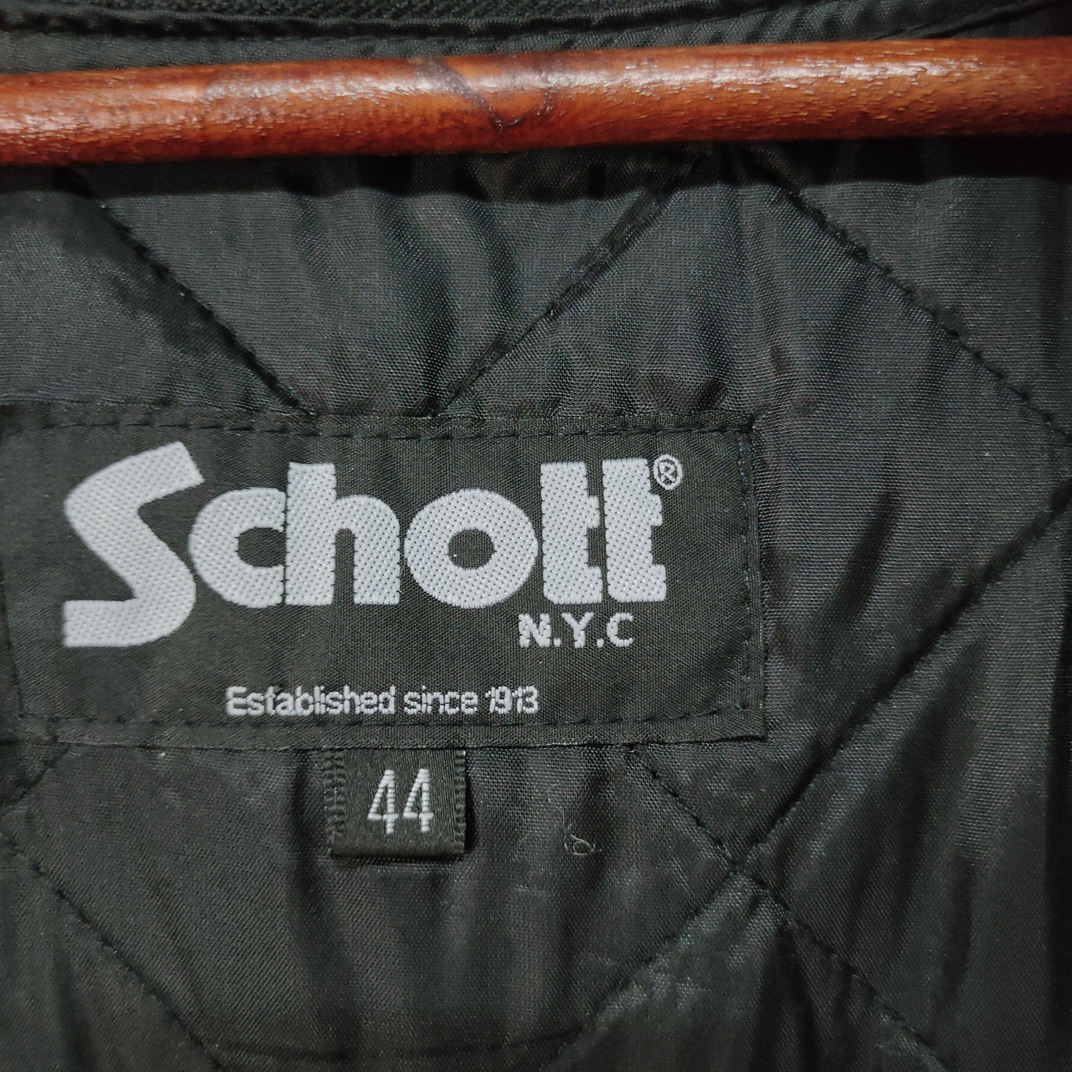 Schott Vintage SCHOTT N.Y.C BIG LOGO ZIPPER UPS BIKES JACKET Size US M / EU 48-50 / 2 - 7 Thumbnail