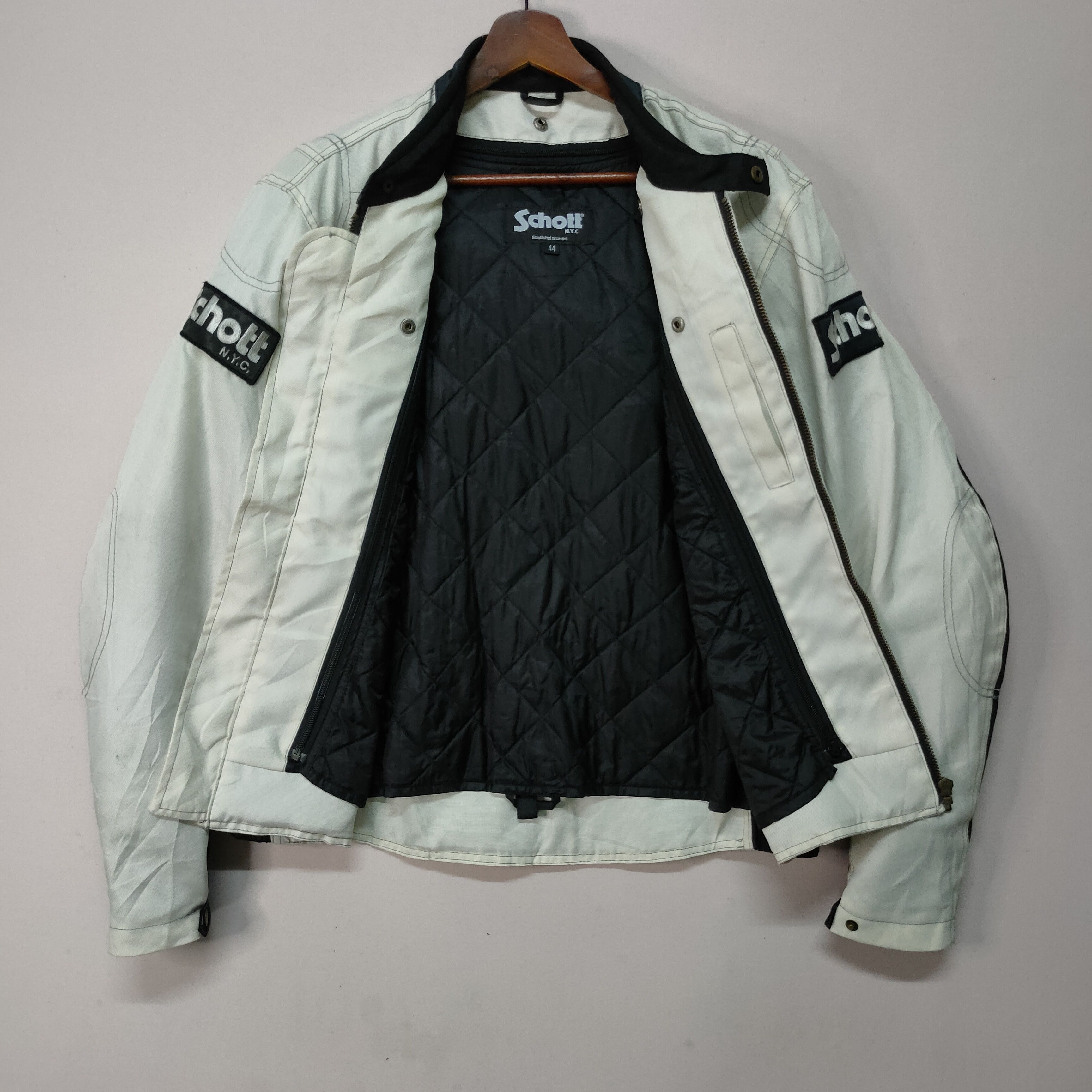 Schott Vintage SCHOTT N.Y.C BIG LOGO ZIPPER UPS BIKES JACKET Size US M / EU 48-50 / 2 - 4 Thumbnail