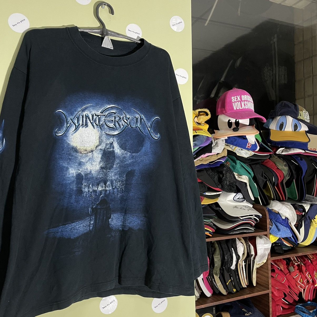 Vintage Vintage Y2K Goth Graphic Tee Faded Black Band Horror Slim L Size US L / EU 52-54 / 3 - 5 Thumbnail