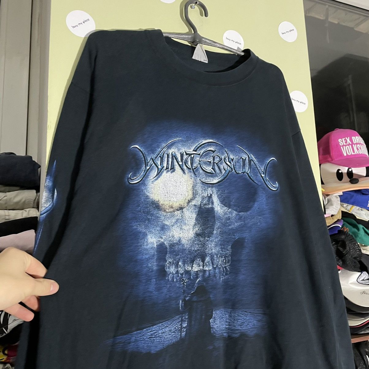 Vintage Vintage Y2K Goth Graphic Tee Faded Black Band Horror Slim L Size US L / EU 52-54 / 3 - 6 Thumbnail