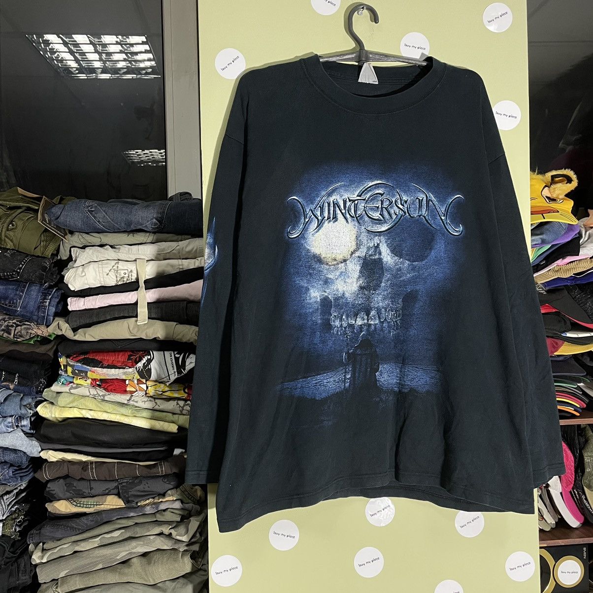Vintage Vintage Y2K Goth Graphic Tee Faded Black Band Horror Slim L Size US L / EU 52-54 / 3 - 2 Thumbnail