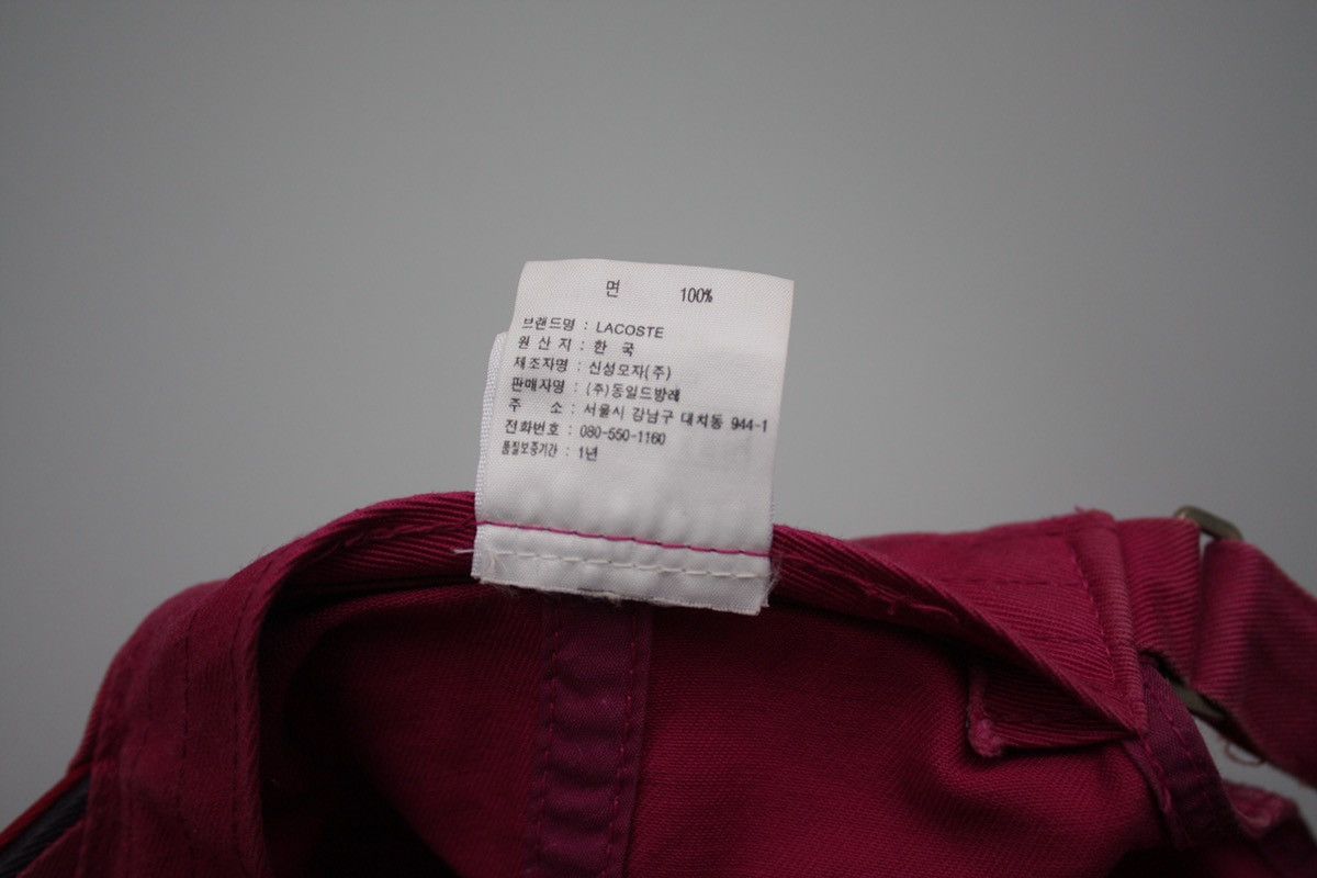 Lacoste Lacoste Big Logo Baseball Cap Hat Size ONE SIZE - 8 Thumbnail