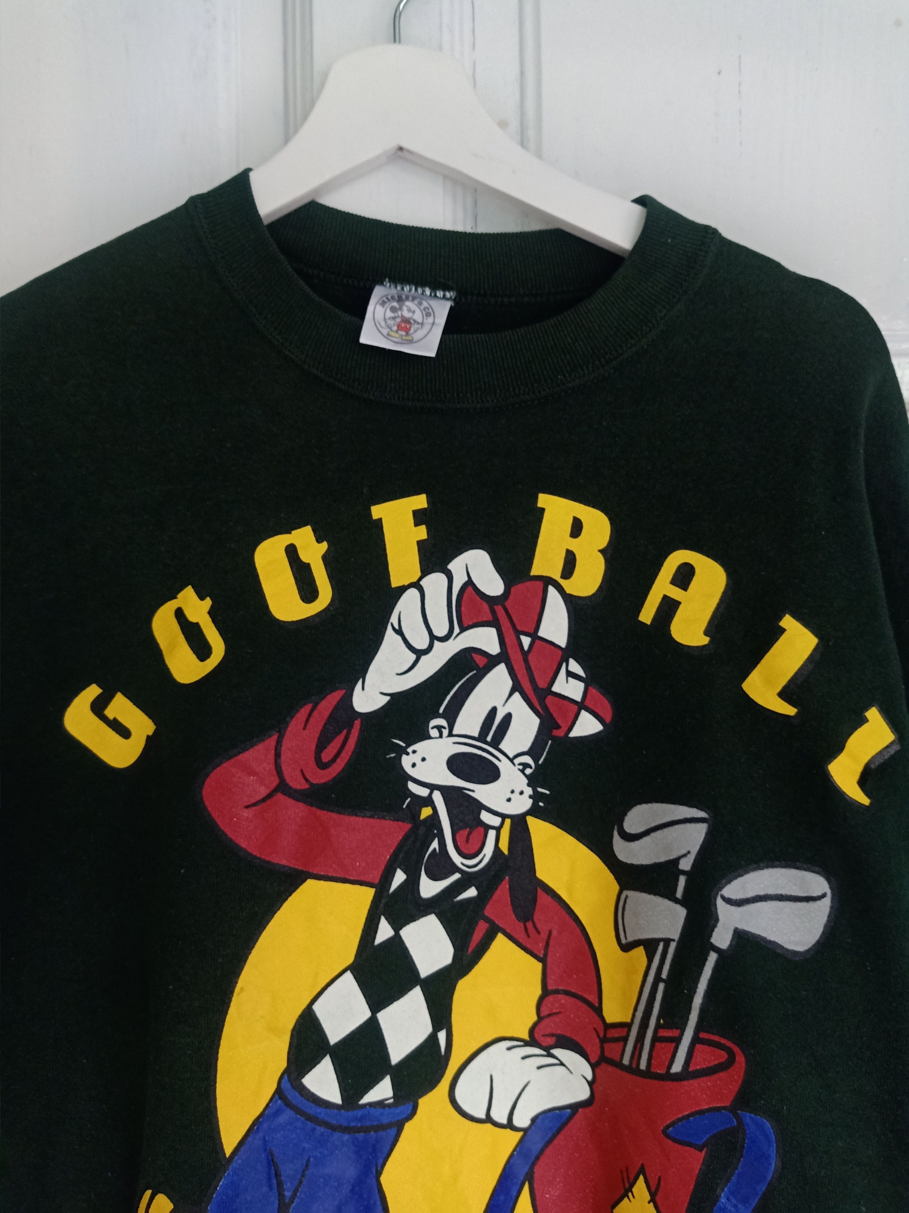 Cartoon Network × Disney × Vintage Vintage 90s Goofy Goof Ball Sweatshirt Size US XL / EU 56 / 4 - 4 Thumbnail