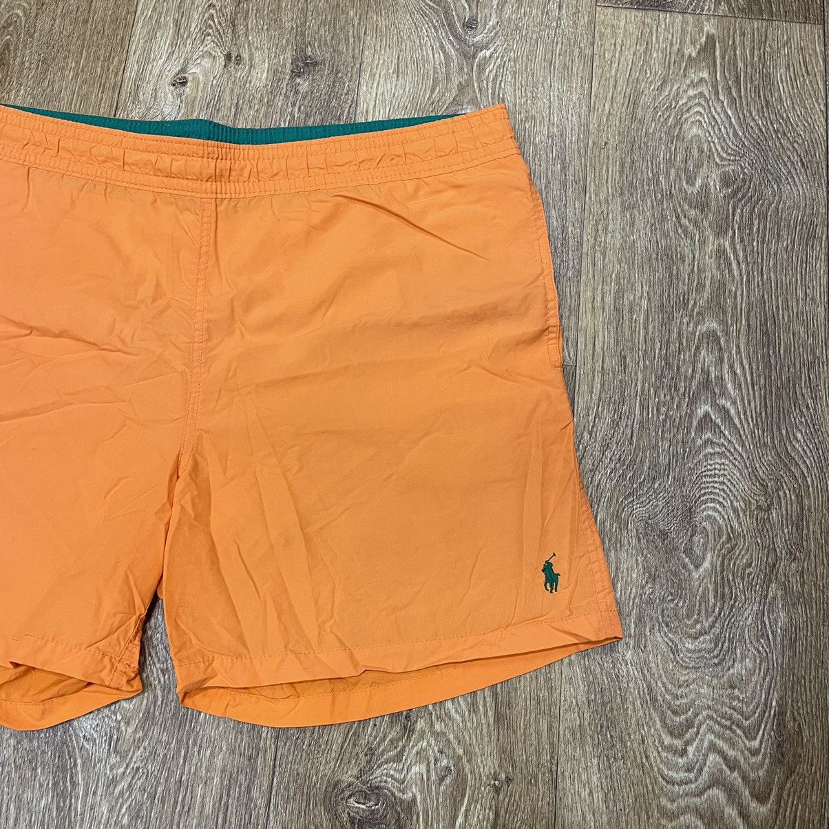 Vintage Vintage Y2K Ralph Lauren Nylon Swim Shorts Orange Swag 36 Size US 36 / EU 52 - 2 Thumbnail