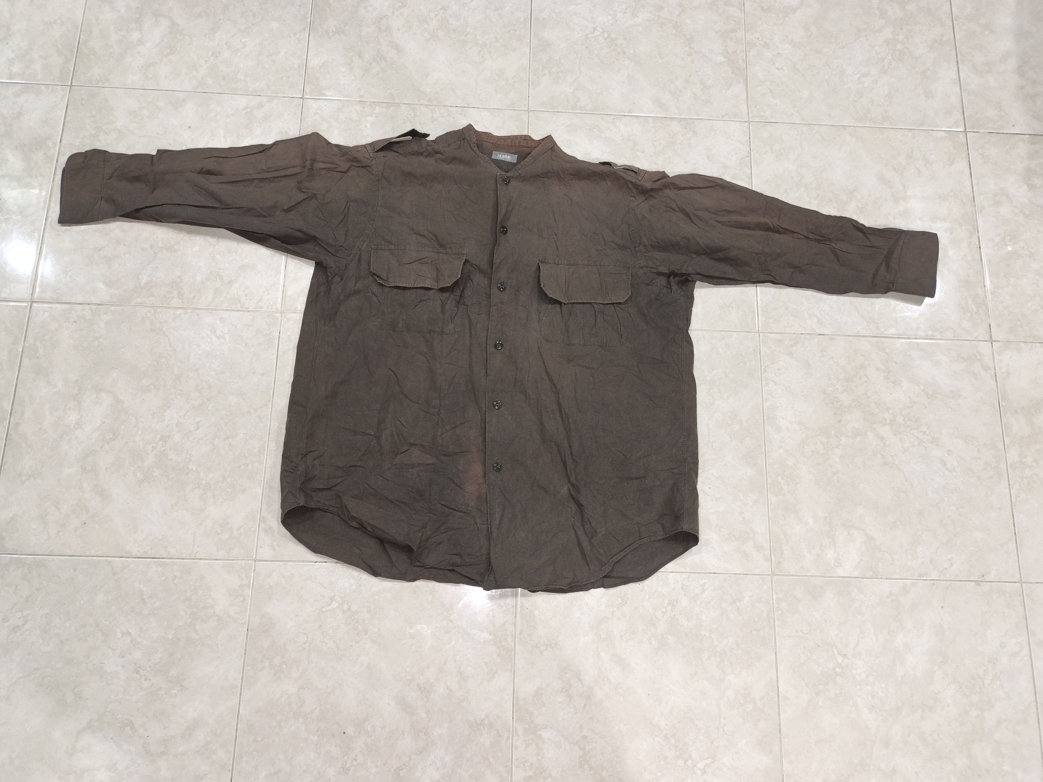 CDG by Comme des Garcons × Comme des Garcons × Homme Plisse Issey Miyake Vintage military shirt by CDG x issey miyake double pocket Size US XXL / EU 58 / 5 - 1 Thumbnail