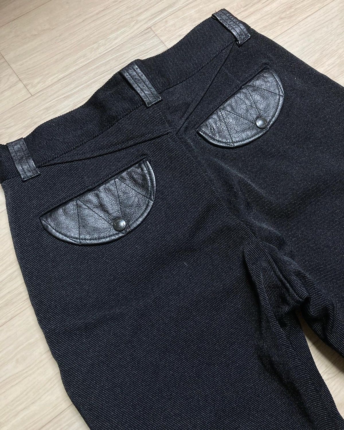 Yoshiyuki Konishi Ficce Yoshiyuki Konishi Leather Panel Pants Size US 31 - 8 Thumbnail
