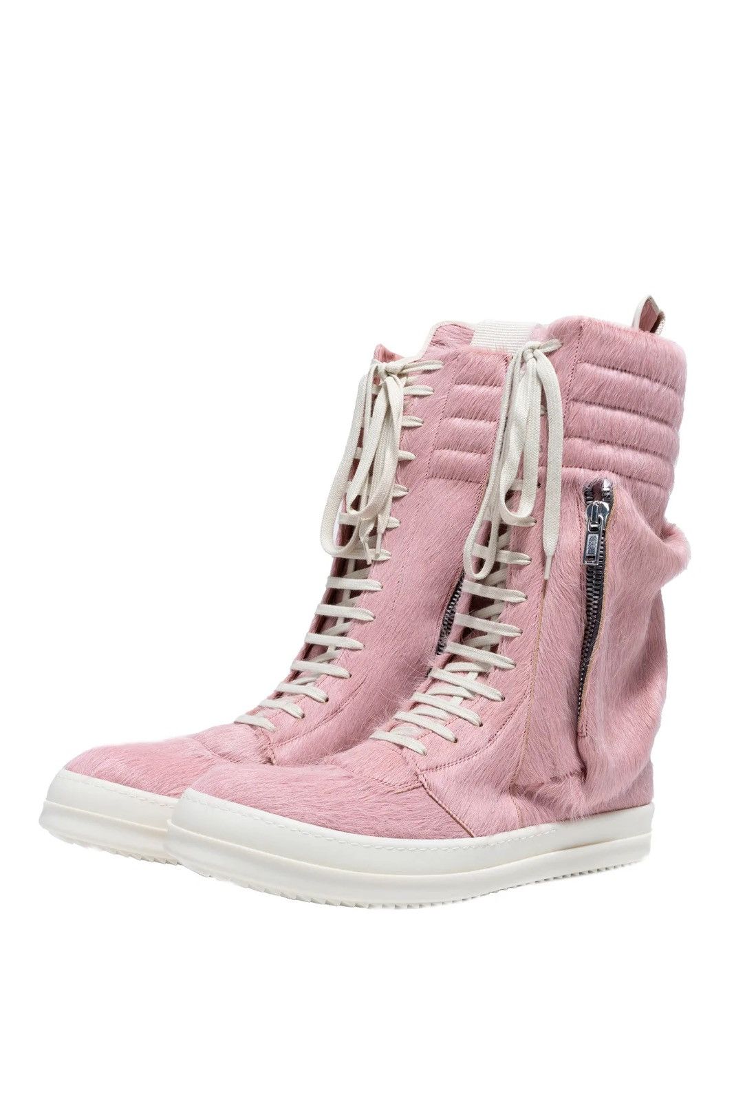 Rick Owens RICK OWENS FW22 STROBE CARGOBASKET DIRTY PINK LONG HAIR PONY Size US 9 / EU 42 - 7 Thumbnail