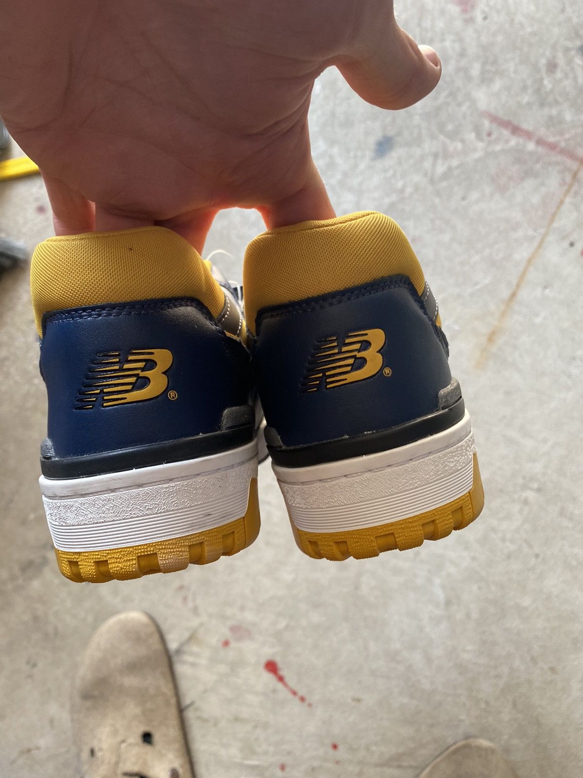 New Balance New Balance 550 michigan navy gold DEADSTOCK Size US 10.5 / EU 43-44 - 5 Thumbnail