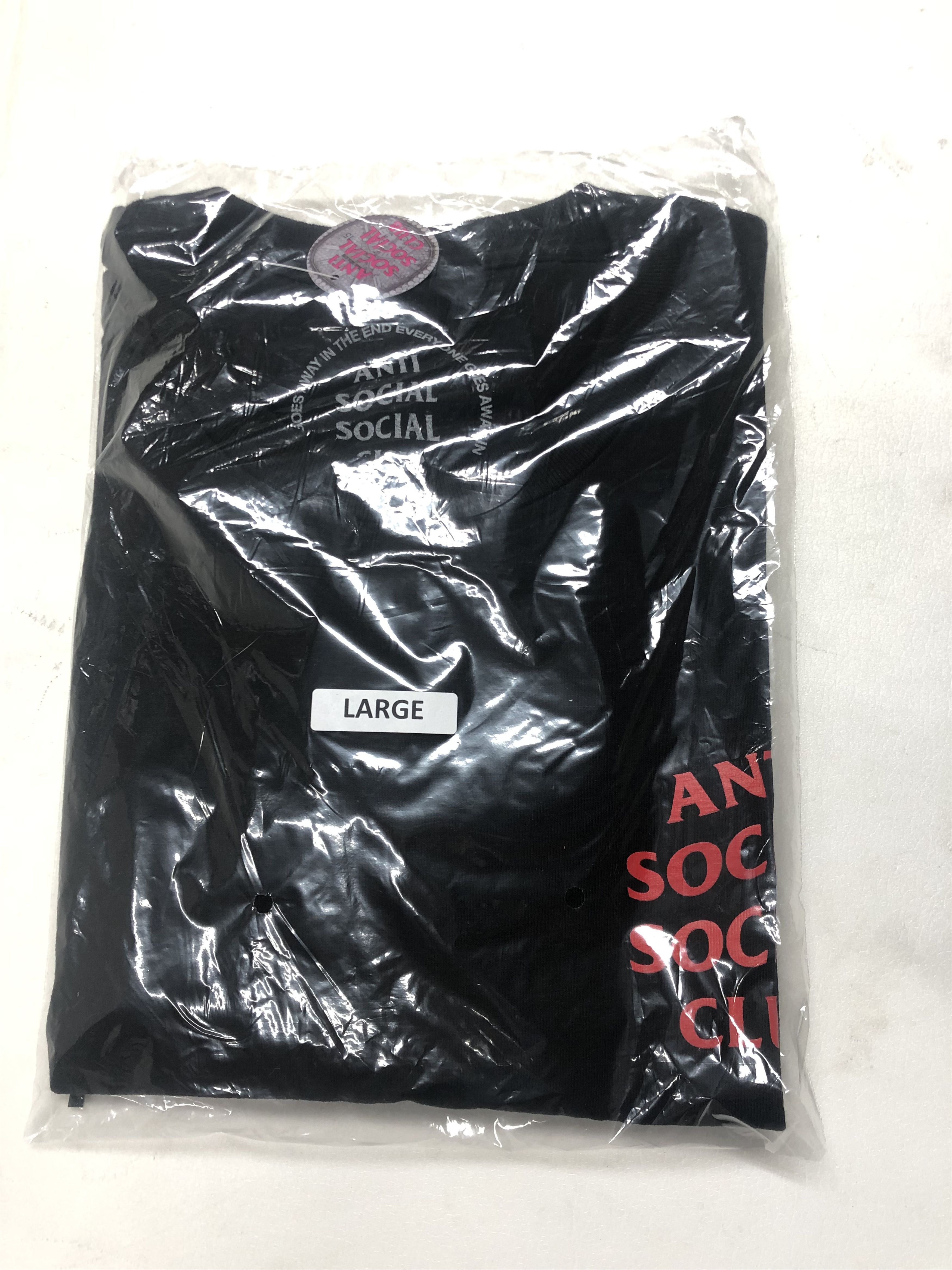 Anti Social Social Club × Members Only DS member exclusive Red ASSC Omakase black tee BAPE Supreme Size US L / EU 52-54 / 3 - 2 Thumbnail