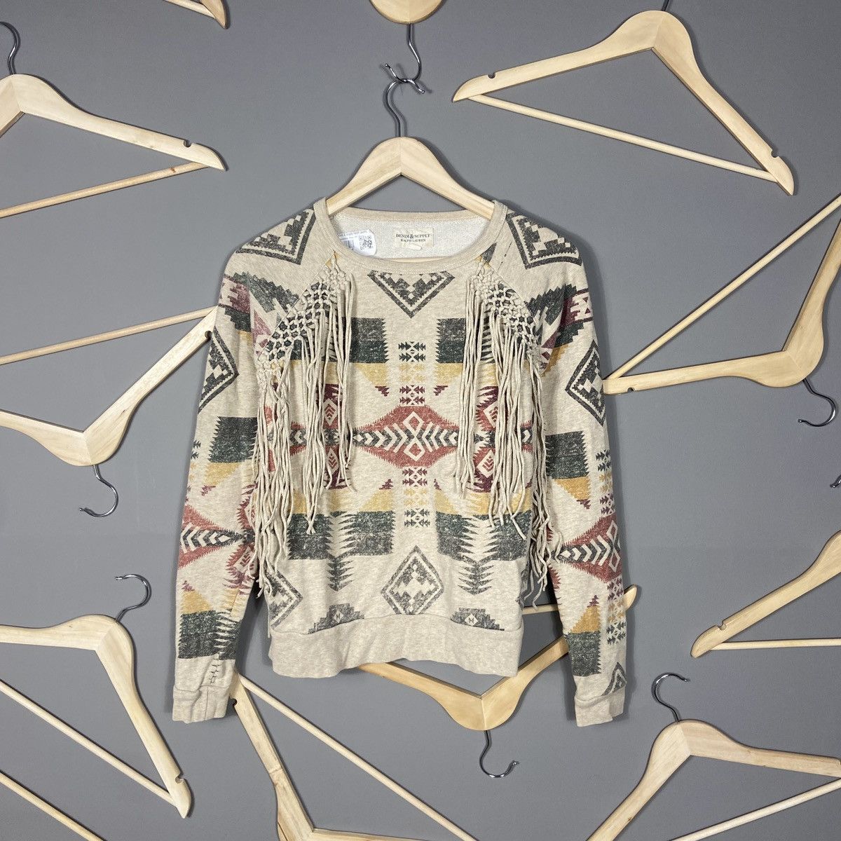 Ralph Lauren Denim & Supply Aztec style vintage sweatshirt