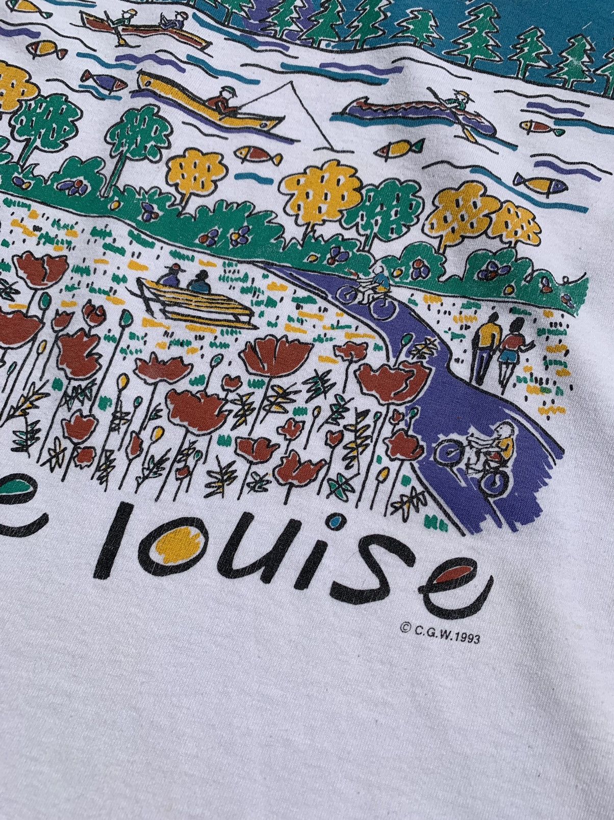 Vintage Vintage 1993 FOTL Lake Louise Tee Size US XL / EU 56 / 4 - 4 Thumbnail