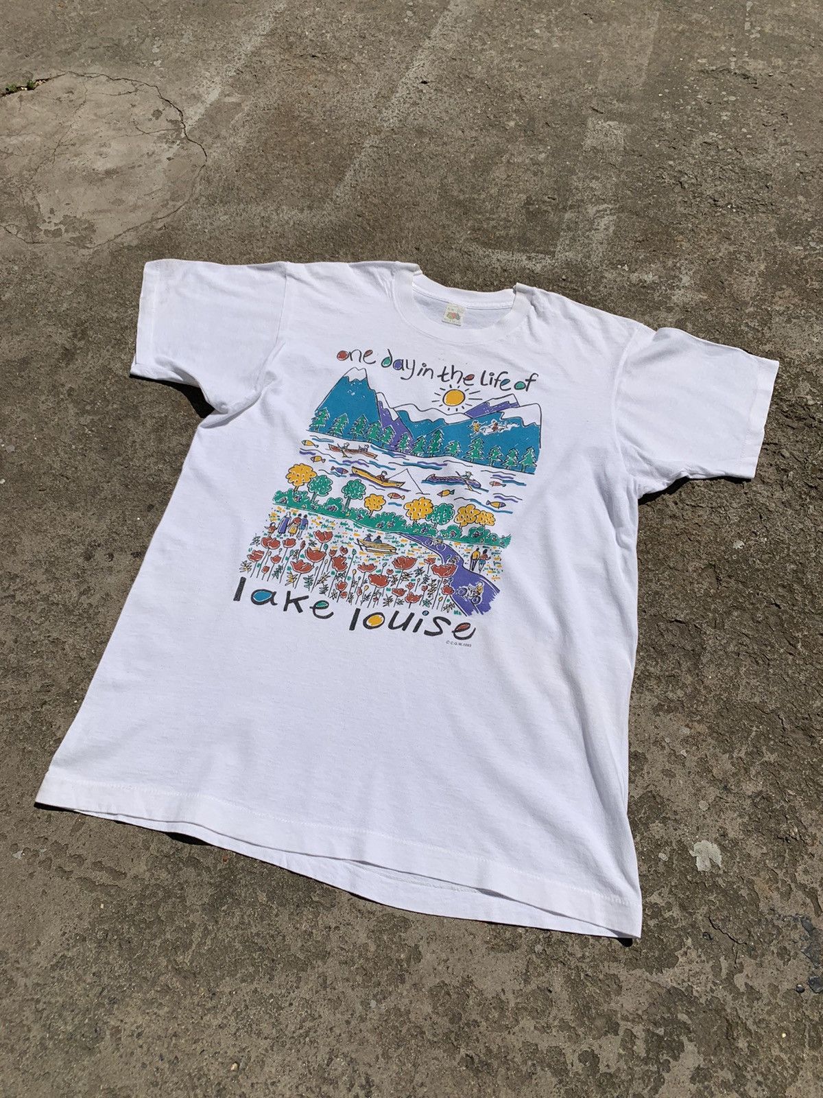 Vintage Vintage 1993 FOTL Lake Louise Tee Size US XL / EU 56 / 4 - 7 Thumbnail
