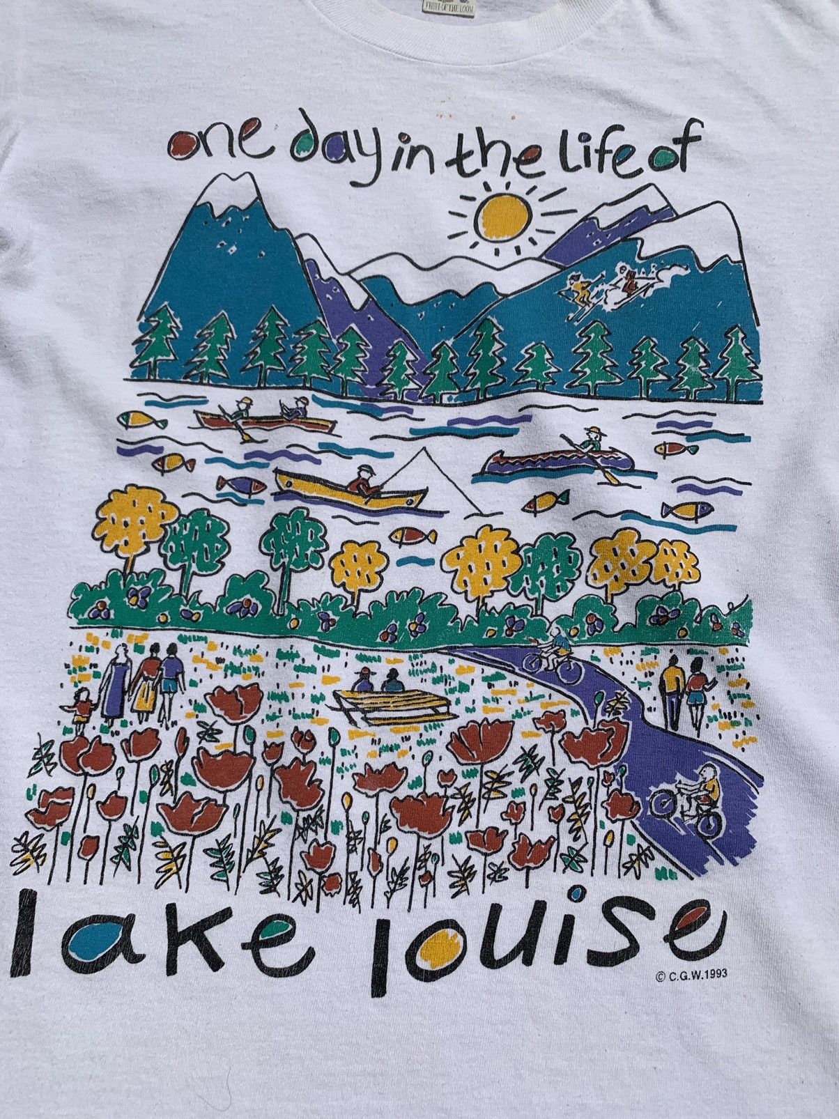 Vintage Vintage 1993 FOTL Lake Louise Tee Size US XL / EU 56 / 4 - 3 Thumbnail
