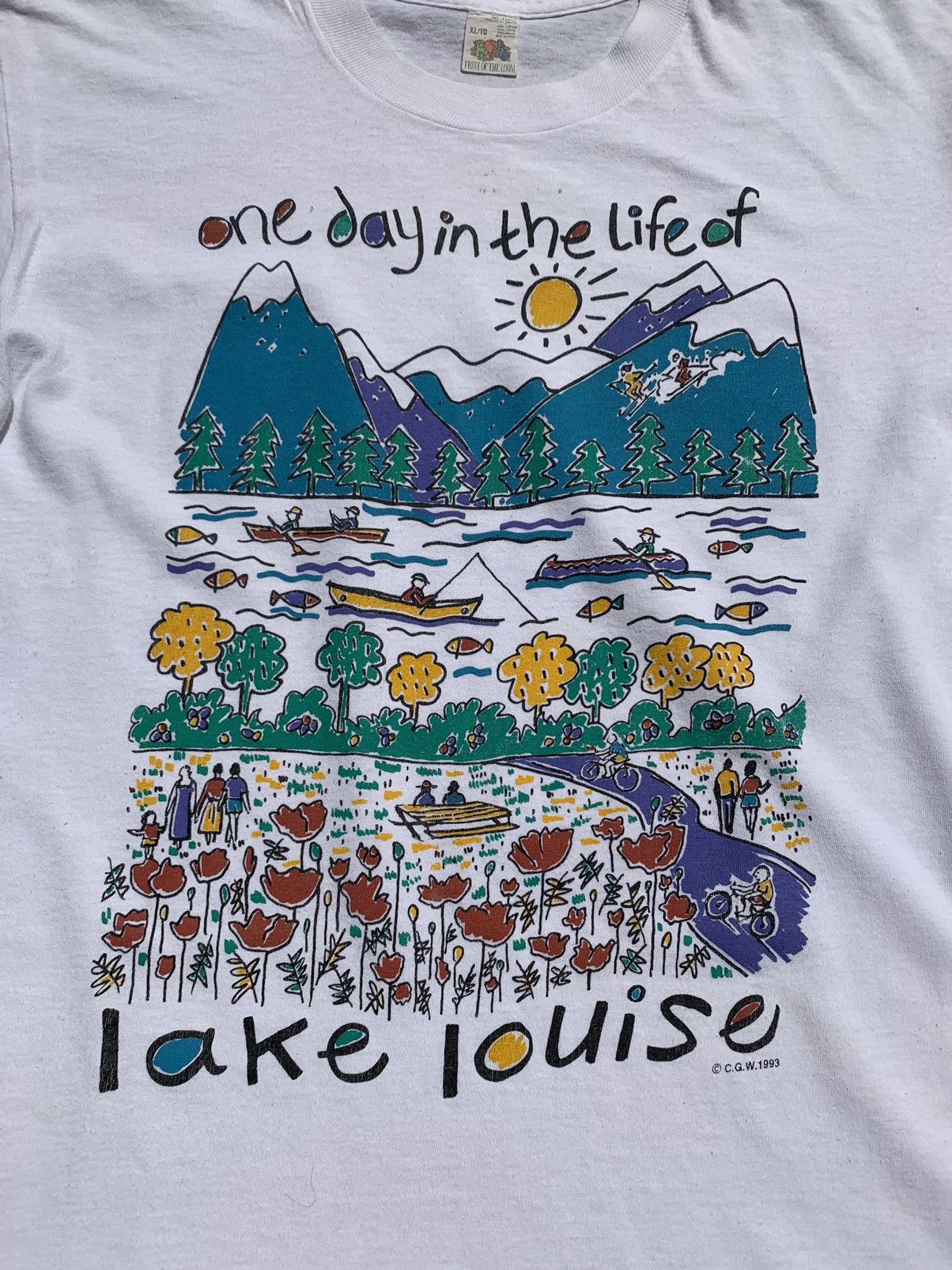 Vintage Vintage 1993 FOTL Lake Louise Tee Size US XL / EU 56 / 4 - 2 Thumbnail