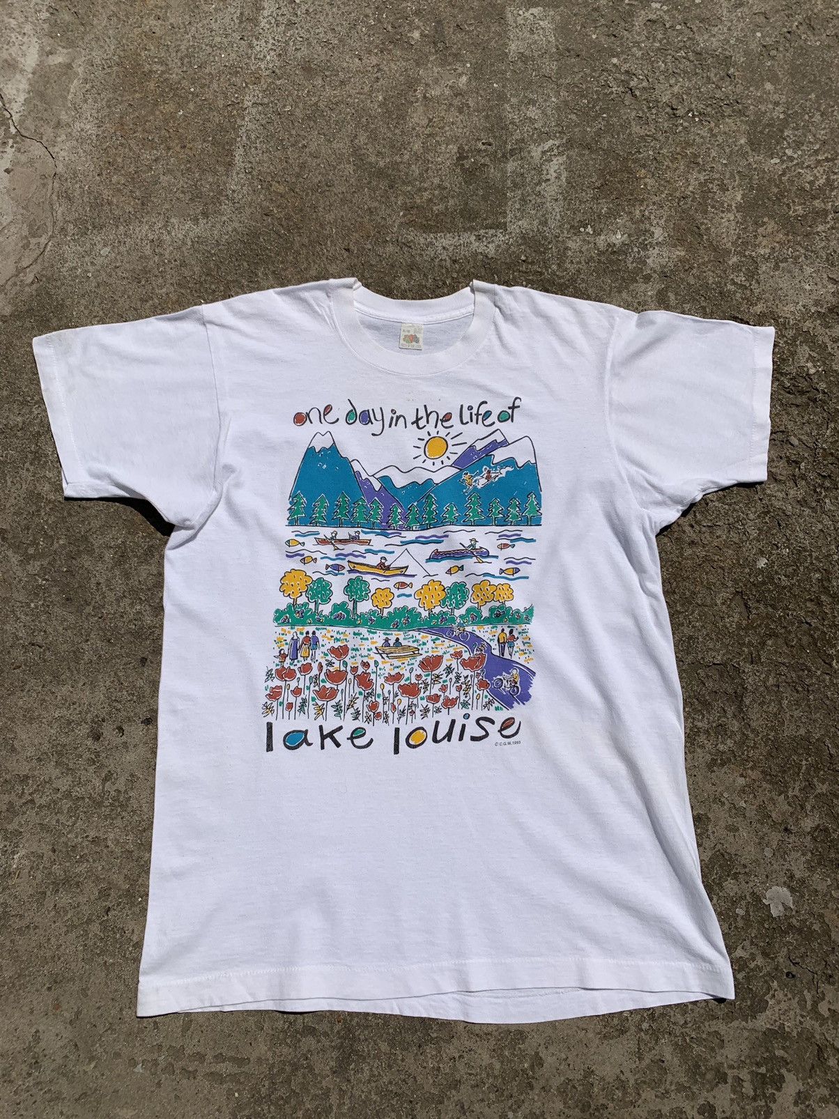 Vintage Vintage 1993 FOTL Lake Louise Tee Size US XL / EU 56 / 4 - 1 Thumbnail