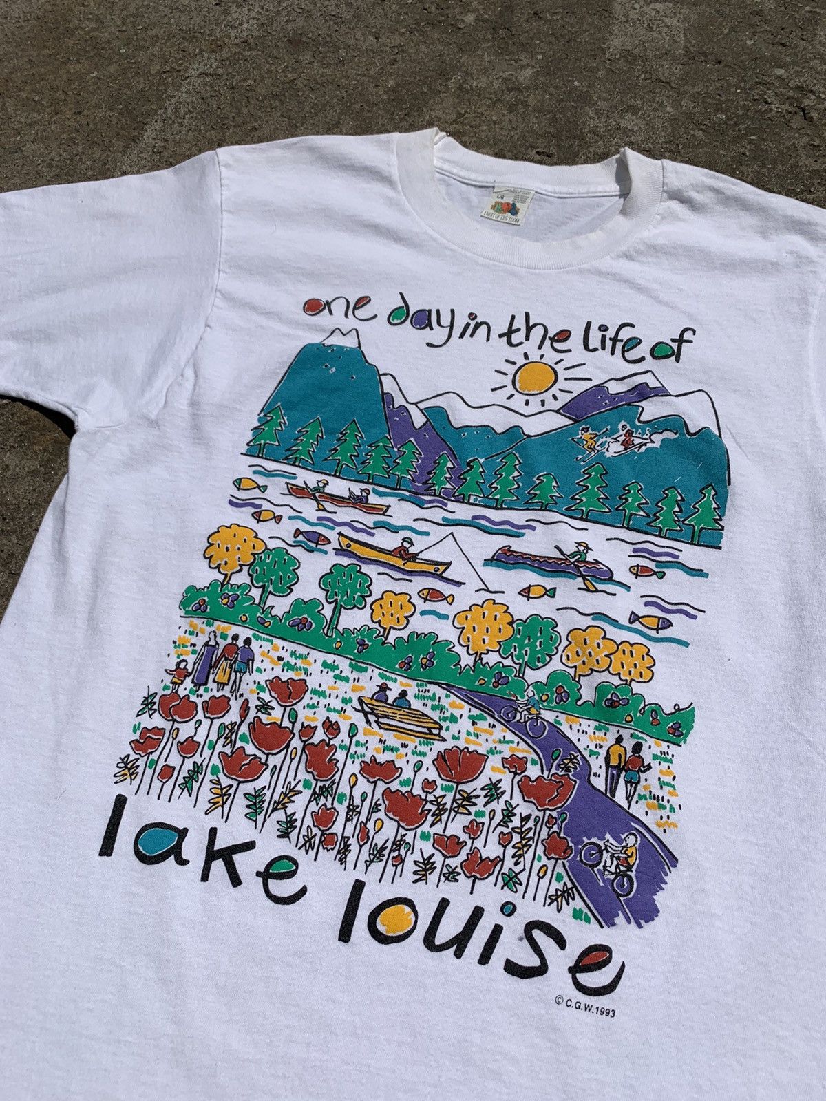 Vintage Vintage 1993 FOTL Lake Louise Tee Size US L / EU 52-54 / 3 - 10 Thumbnail