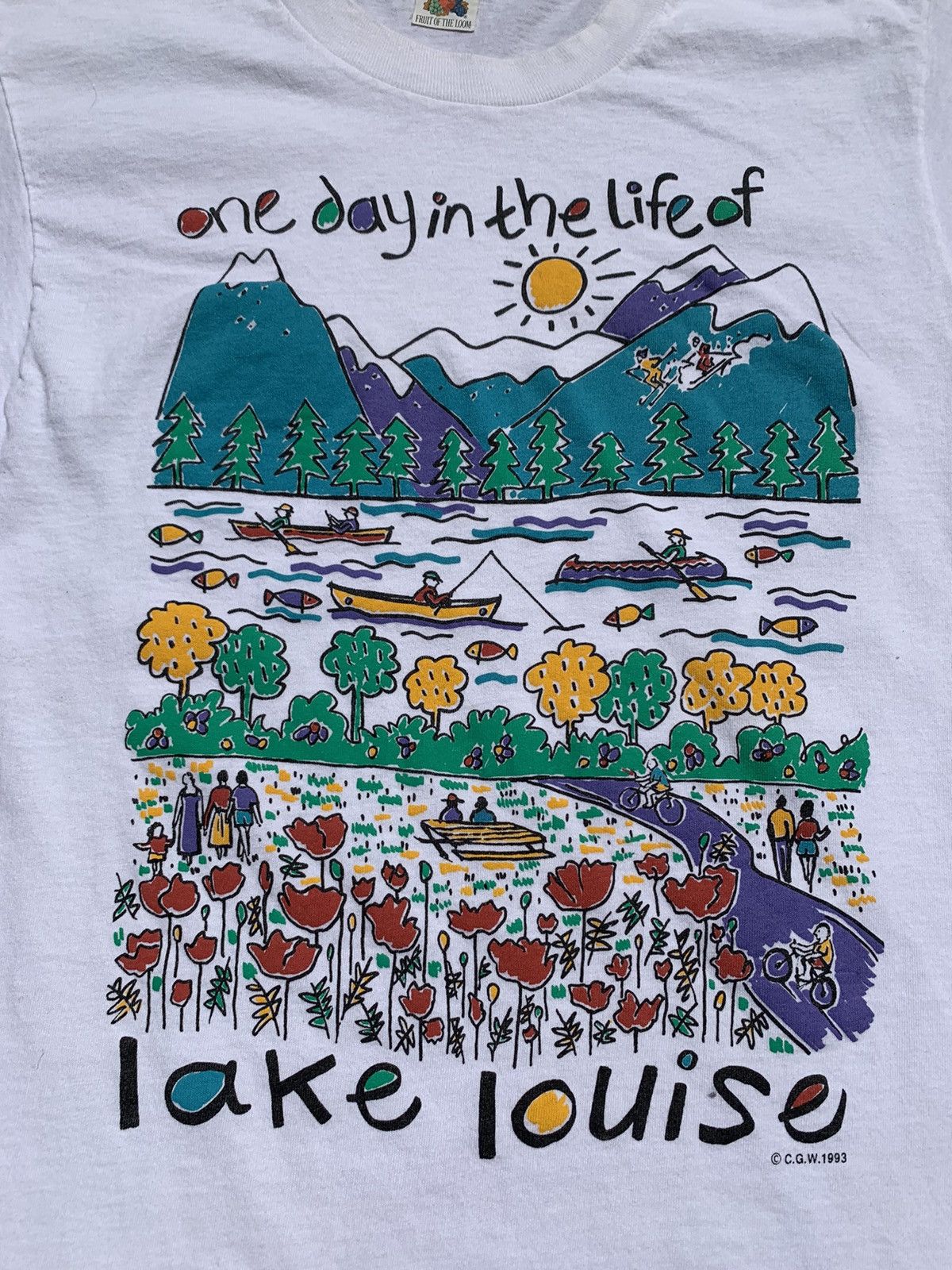 Vintage Vintage 1993 FOTL Lake Louise Tee Size US L / EU 52-54 / 3 - 3 Thumbnail