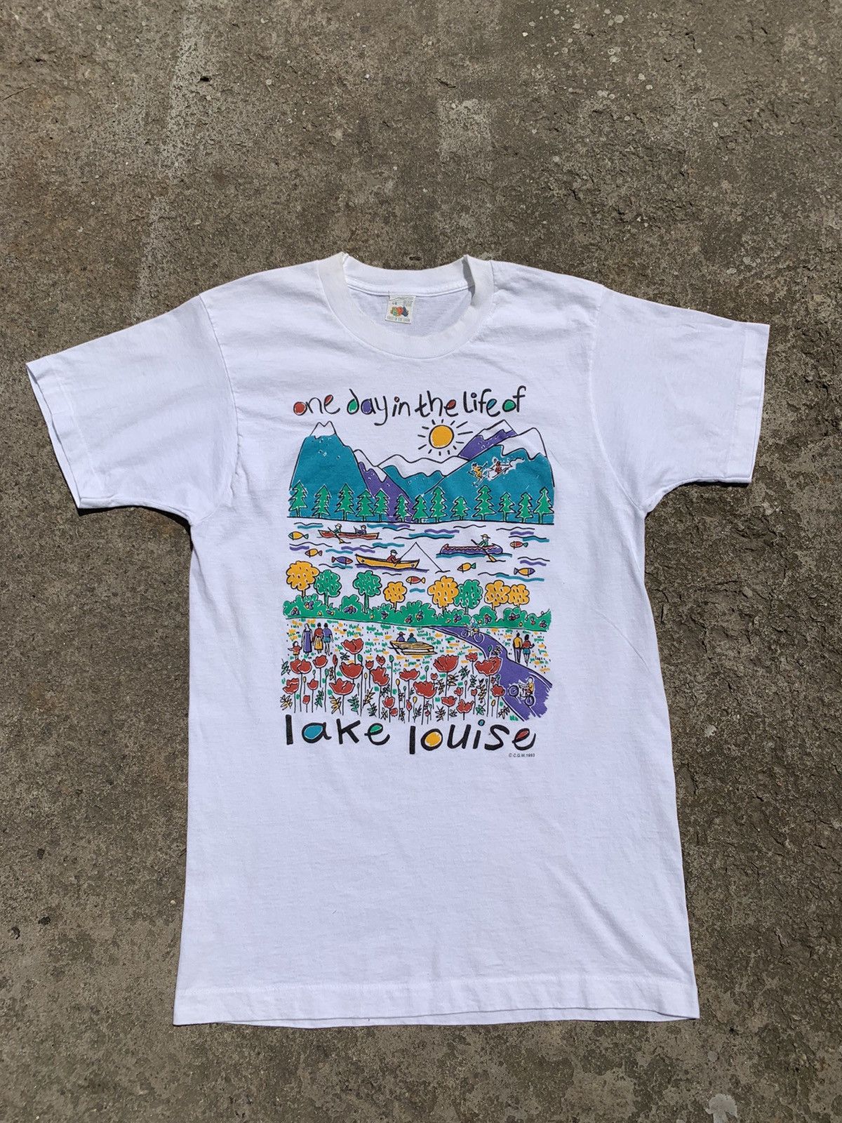 Vintage Vintage 1993 FOTL Lake Louise Tee Size US L / EU 52-54 / 3 - 1 Thumbnail