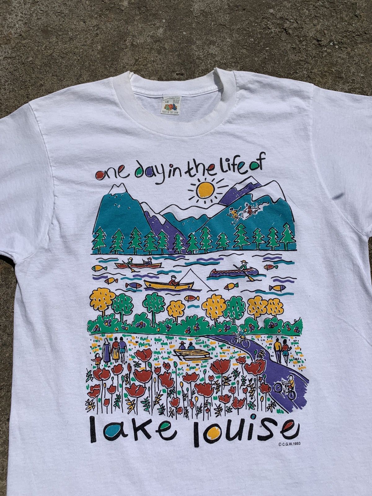 Vintage Vintage 1993 FOTL Lake Louise Tee Size US L / EU 52-54 / 3 - 2 Thumbnail