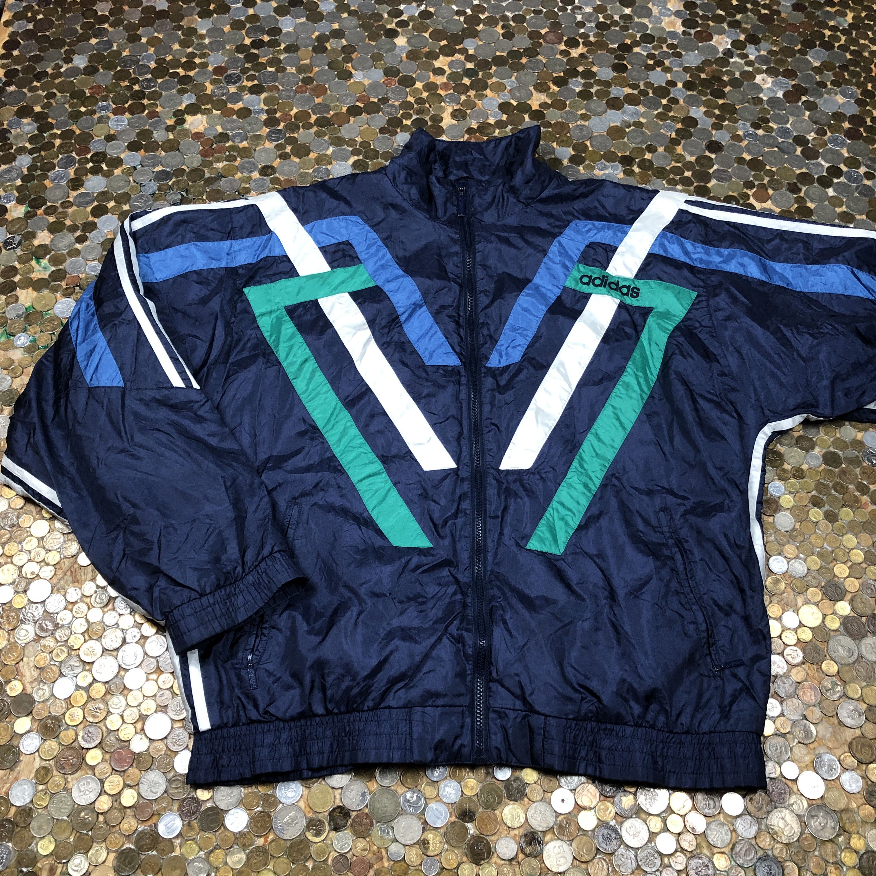 Adidas Adidas zip track acket sweatshirt 90's Size US L / EU 52-54 / 3 - 1 Thumbnail