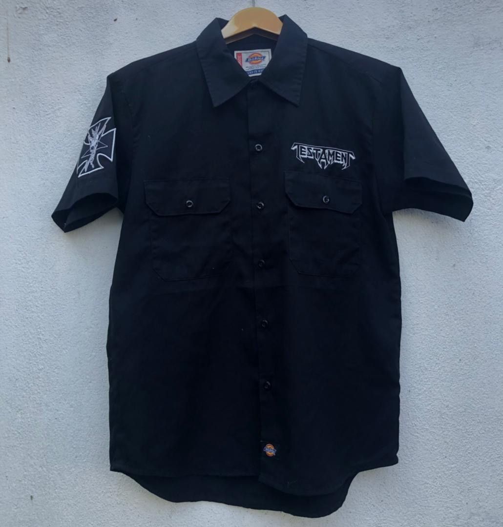 Band Tees × Dickies × Vintage Vintage TESTAMENT X DICKIES Size US L / EU 52-54 / 3 - 1 Thumbnail