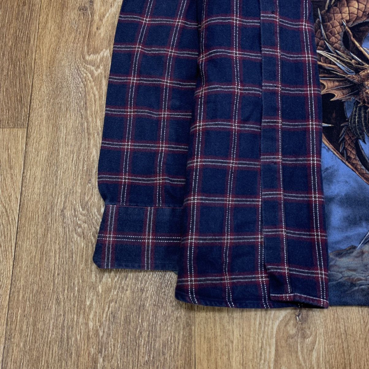 Flannel Vintage 90s Plaid Flannel Shirt Y2K Streetwear Checkered Size US L / EU 52-54 / 3 - 3 Thumbnail