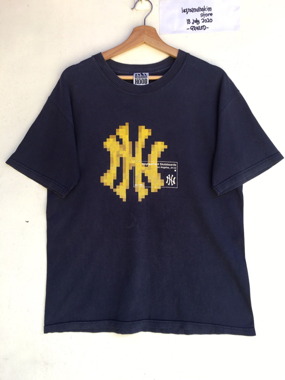 Neighborhood Vintage 90s Neighborhood Skateboard L.A Big Logo Tshirt Size US L / EU 52-54 / 3 - 1 Thumbnail