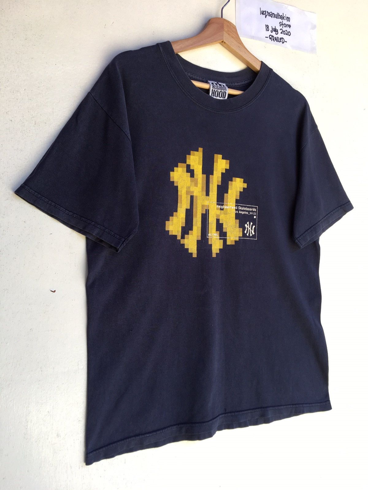 Neighborhood Vintage 90s Neighborhood Skateboard L.A Big Logo Tshirt Size US L / EU 52-54 / 3 - 2 Thumbnail