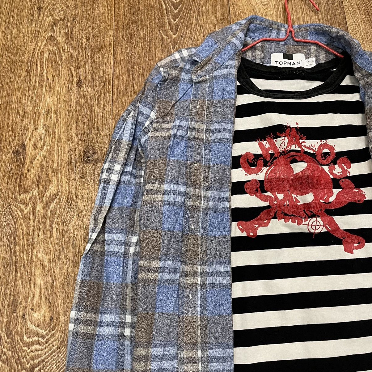 Vintage Vintage 90s Blue Plaid Shirt Grunge Streetwear Bleached M Size US M / EU 48-50 / 2 - 4 Thumbnail