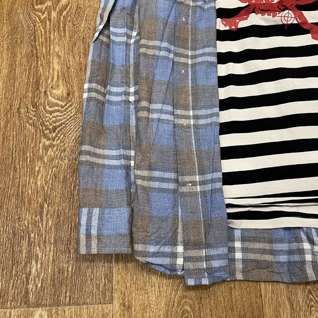 Vintage Vintage 90s Blue Plaid Shirt Grunge Streetwear Bleached M Size US M / EU 48-50 / 2 - 3 Thumbnail