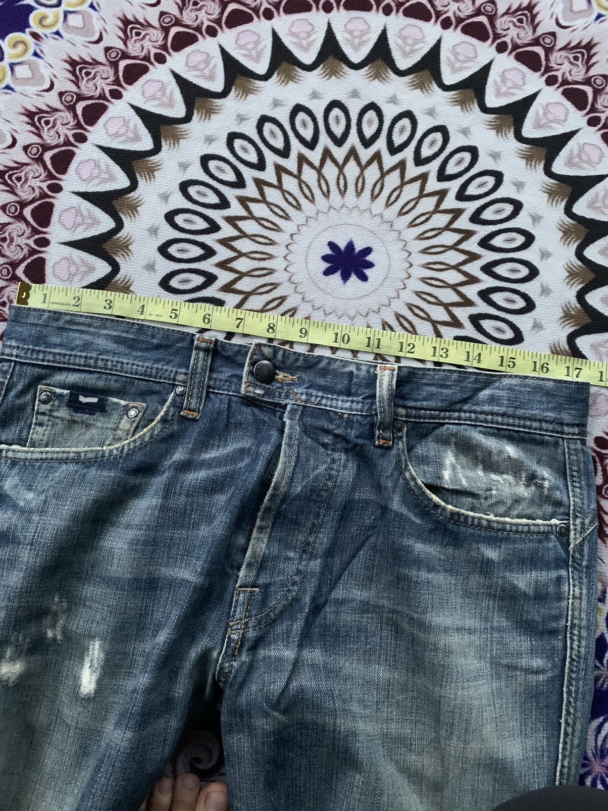 GAS Gas Jeans Distressed Denim Size US 35 - 11 Thumbnail