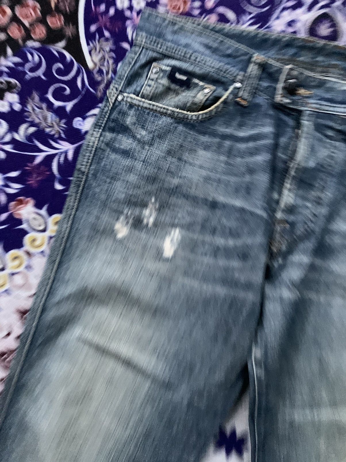 GAS Gas Jeans Distressed Denim Size US 35 - 3 Thumbnail