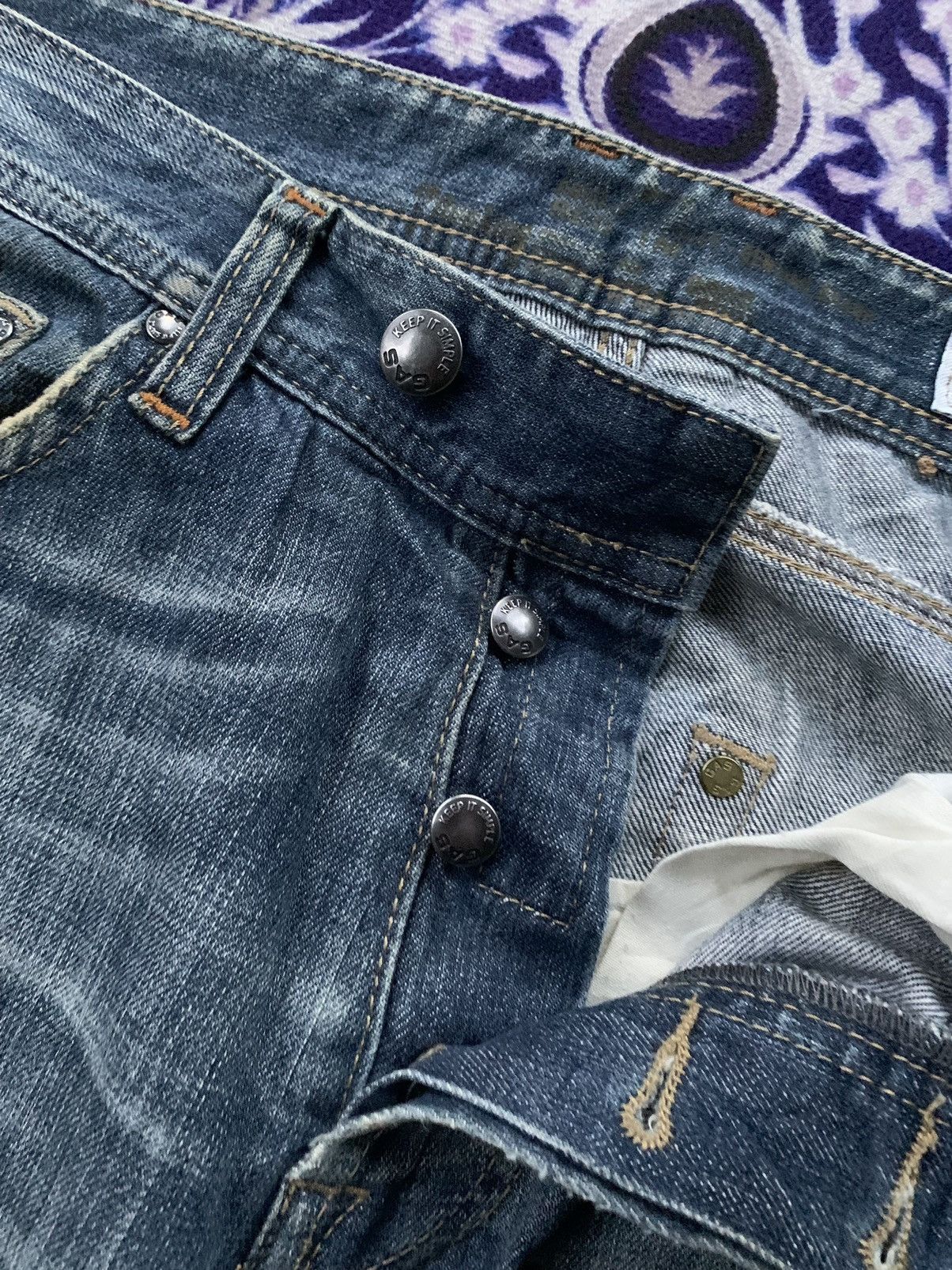 GAS Gas Jeans Distressed Denim Size US 35 - 4 Thumbnail