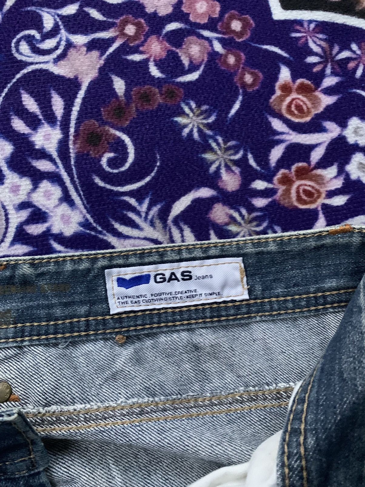 GAS Gas Jeans Distressed Denim Size US 35 - 5 Thumbnail
