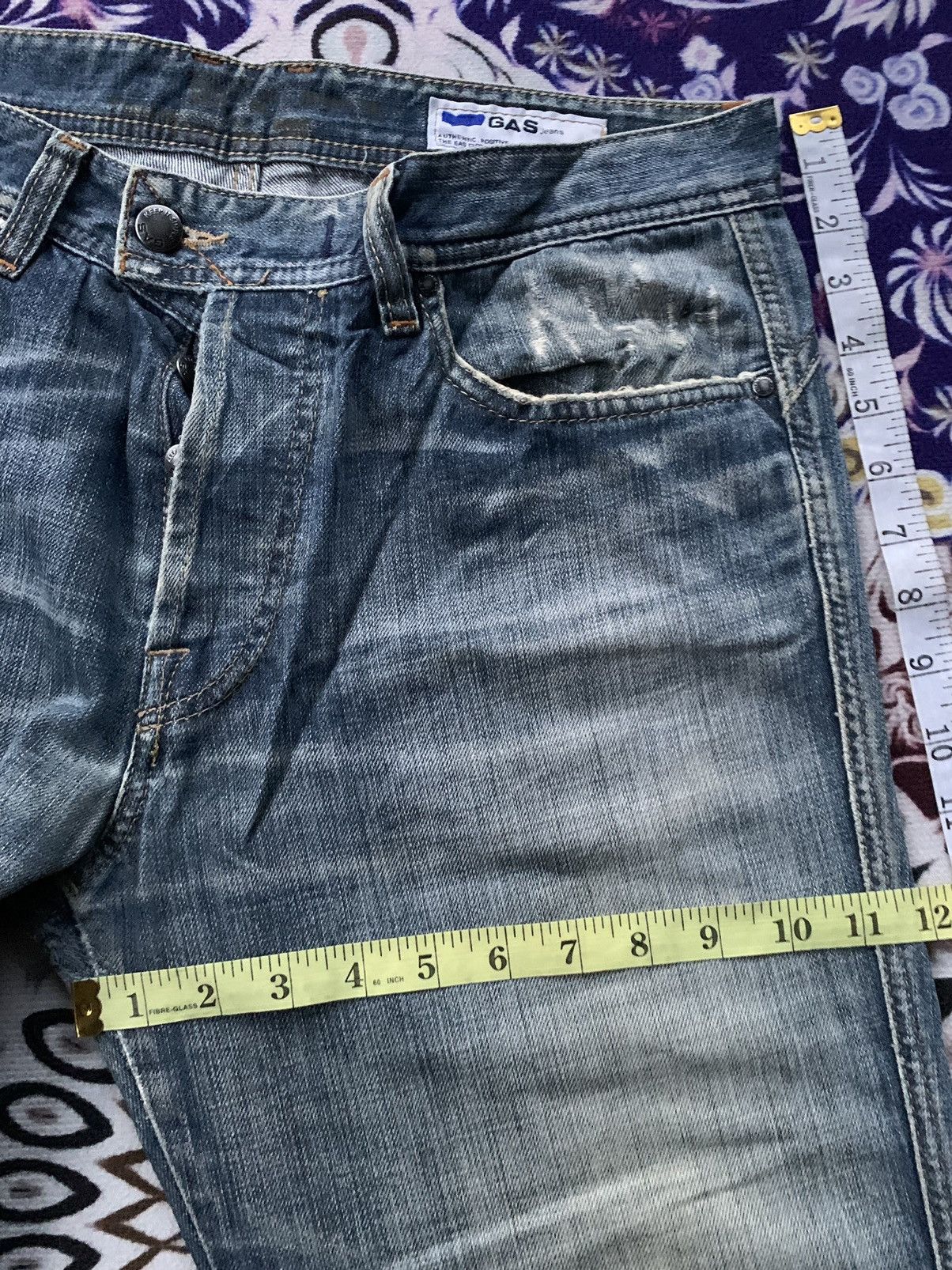 GAS Gas Jeans Distressed Denim Size US 35 - 12 Thumbnail