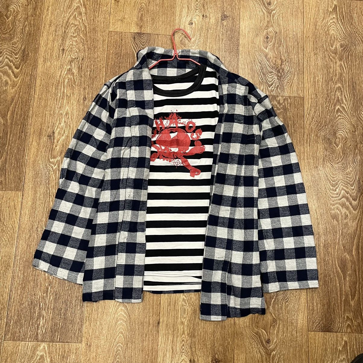 Vintage Vintage 90s Checkered Shirt Oversized Grunge Streetwear Y2K Size US M / EU 48-50 / 2 - 1 Thumbnail