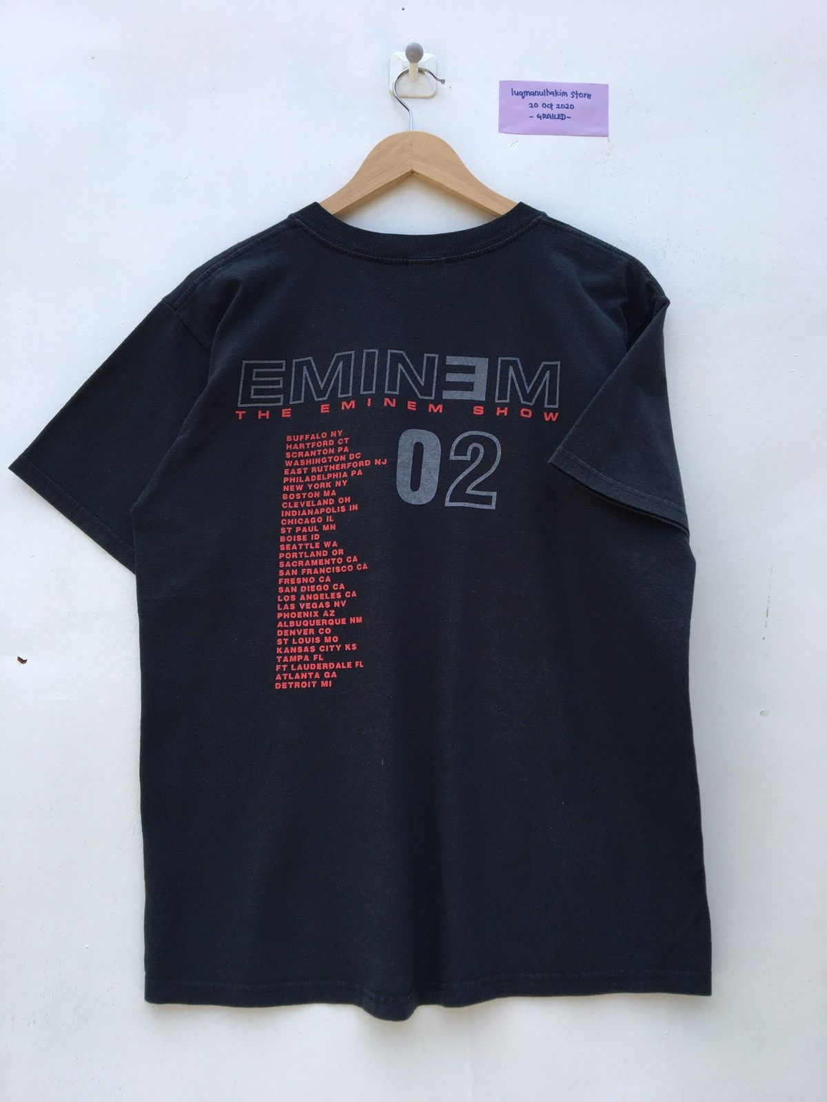 Eminem 2002 Vintage Eminem Show Rap Tee Band Concert T-Shirt Size US M / EU 48-50 / 2 - 14 Thumbnail