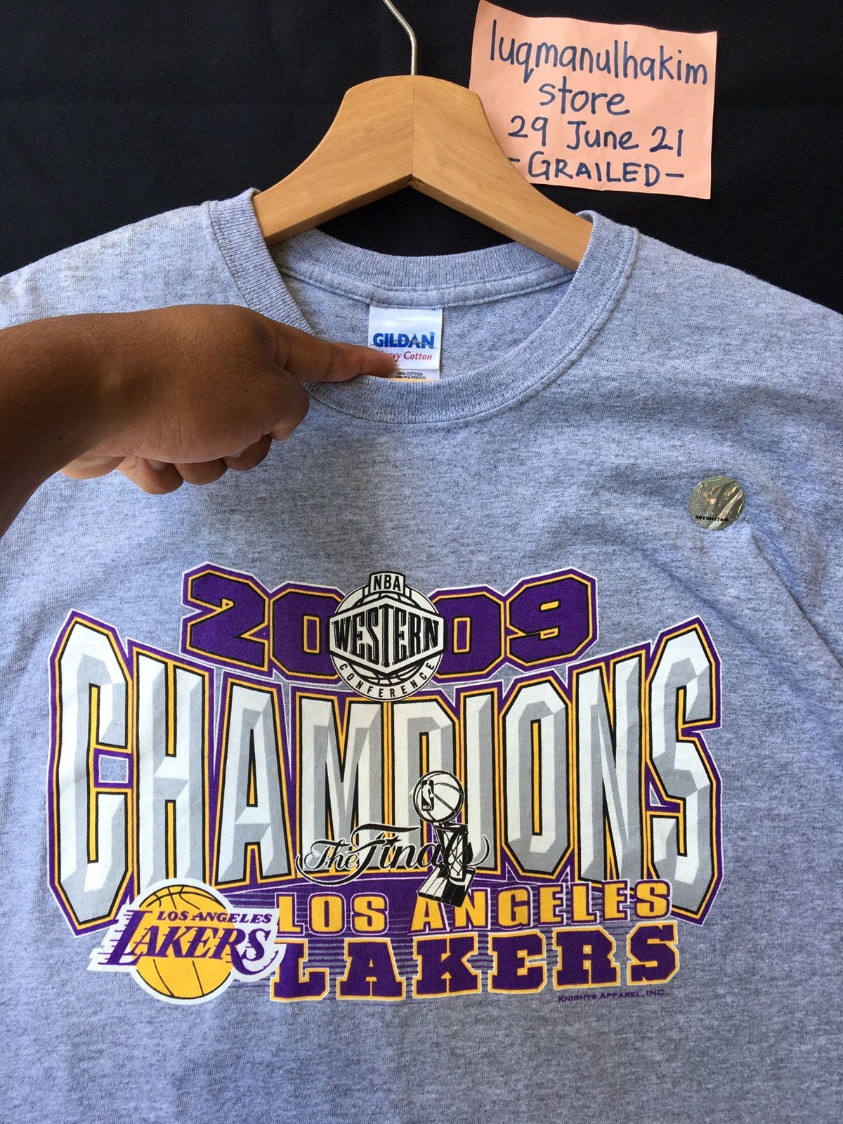 NBA Vintage NBA L.A Lakers Champions 2009 Tshirt Size US S / EU 44-46 / 1 - 3 Thumbnail