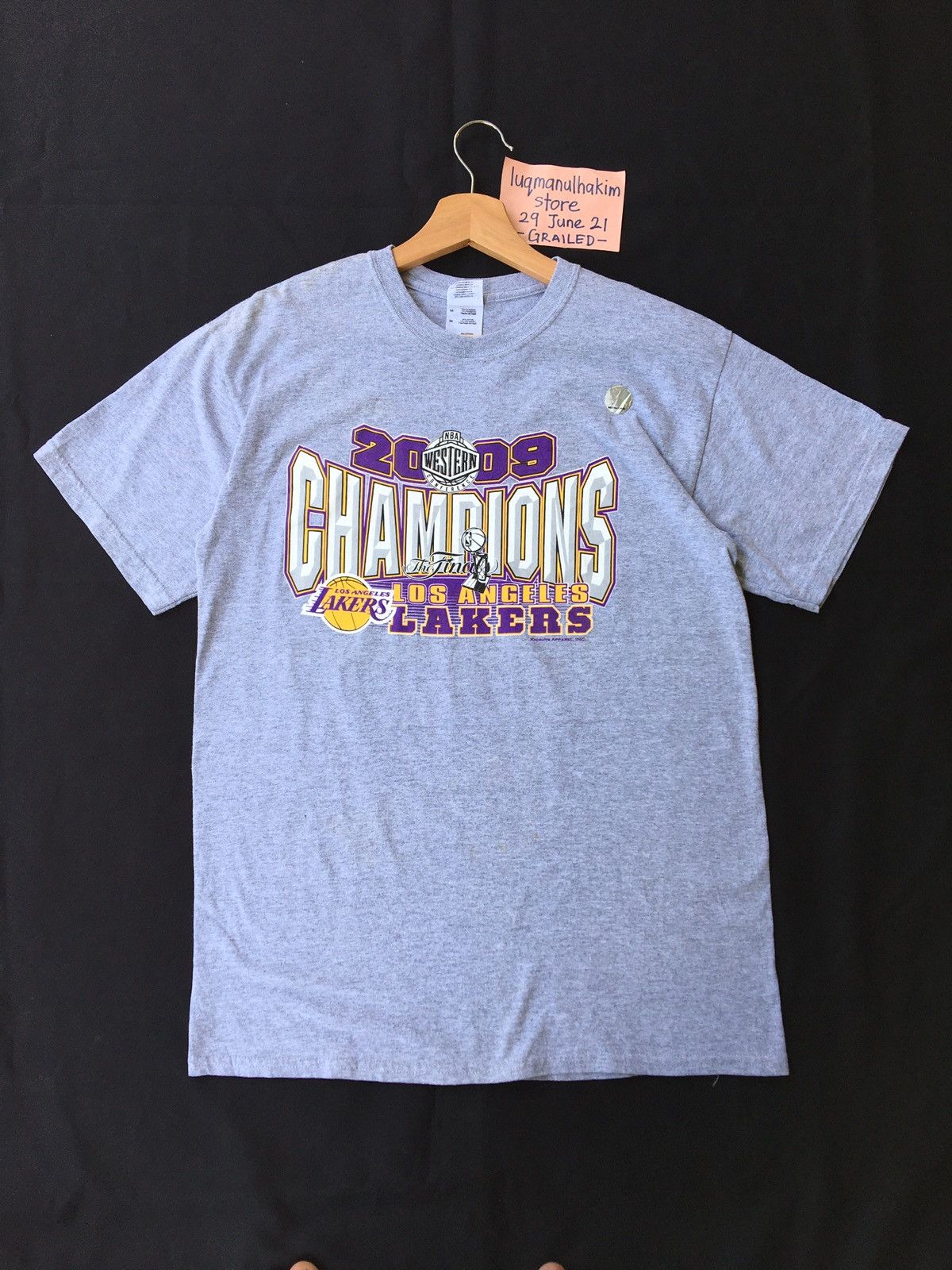 NBA Vintage NBA L.A Lakers Champions 2009 Tshirt Size US S / EU 44-46 / 1 - 2 Thumbnail