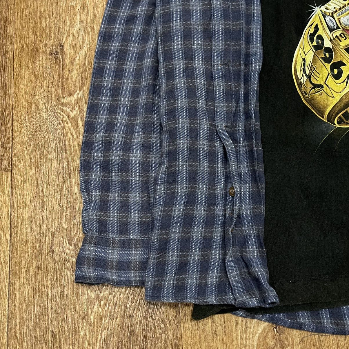 Flannel Vintage 90s Plaid Flannel Shirt Y2K Streetwear Checkered Size US XL / EU 56 / 4 - 3 Thumbnail