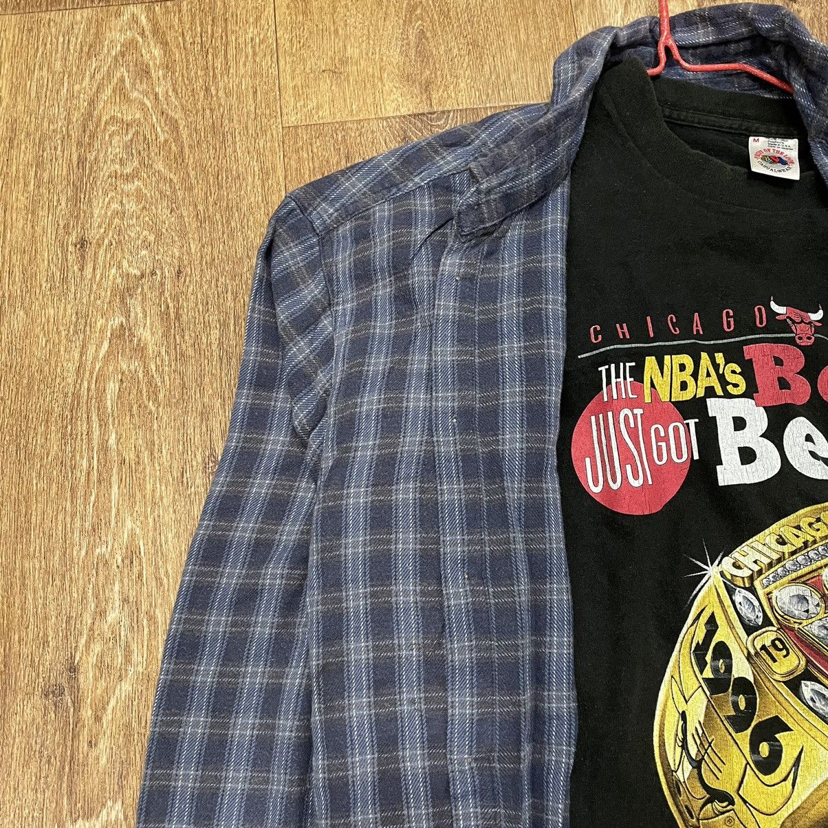 Flannel Vintage 90s Plaid Flannel Shirt Y2K Streetwear Checkered Size US XL / EU 56 / 4 - 4 Thumbnail