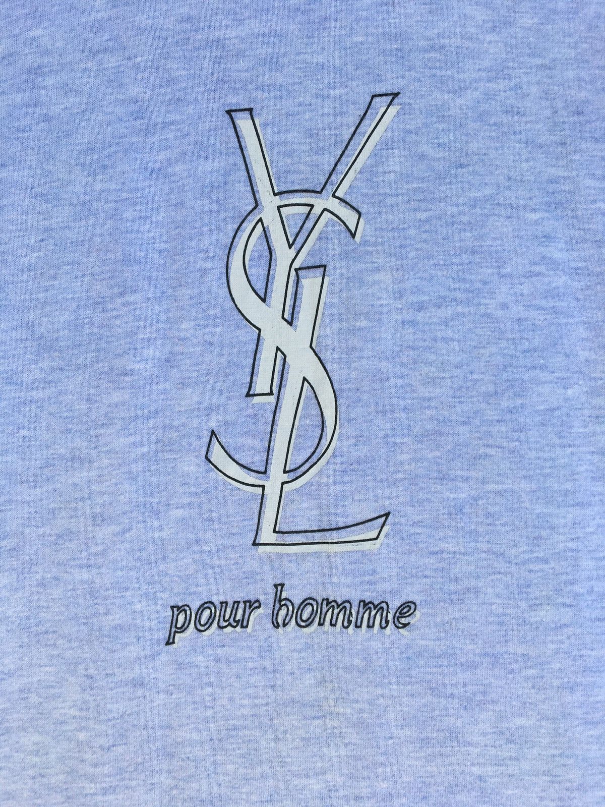 Yves Saint Laurent Yves Saint Laurent YSL BIG LOGO Printed Spellout Tshirt Size US L / EU 52-54 / 3 - 6 Thumbnail