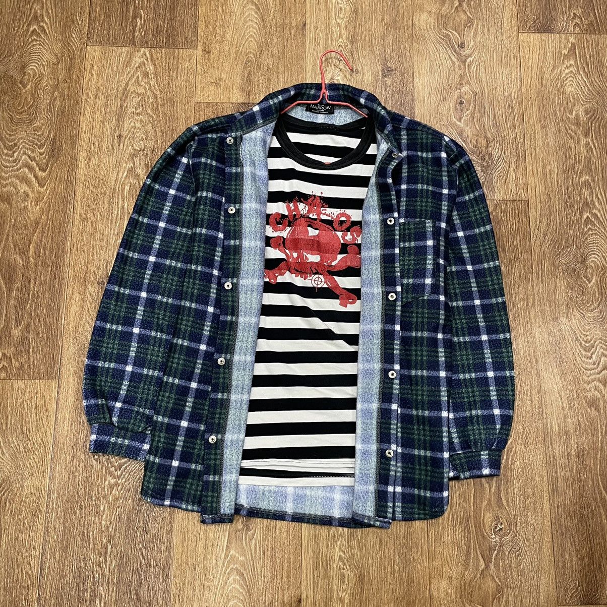 Flannel Vintage 90s Plaid Flannel Shirt Y2K Streetwear Checkered Size US M / EU 48-50 / 2 - 1 Thumbnail