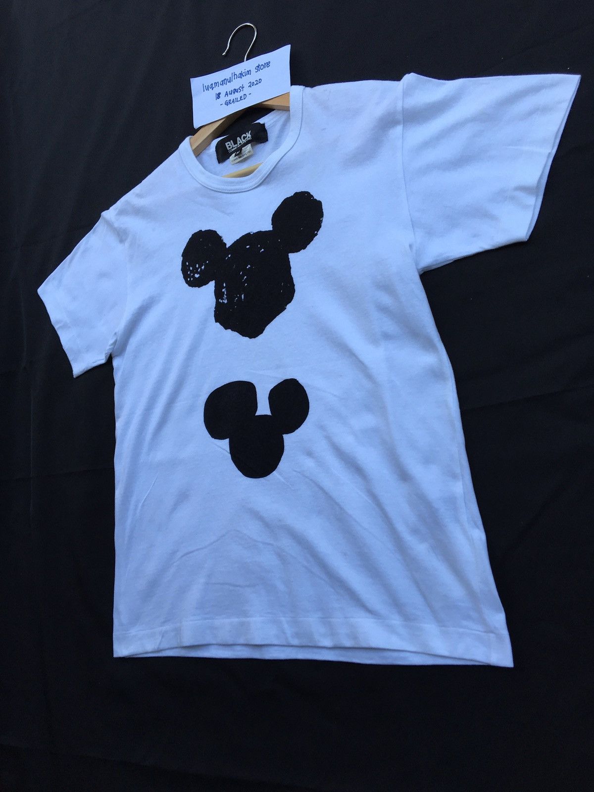 Comme des Garcons Comme Des Garcons Mickey Disney White T Shirt Black Label Size US M / EU 48-50 / 2 - 4 Thumbnail