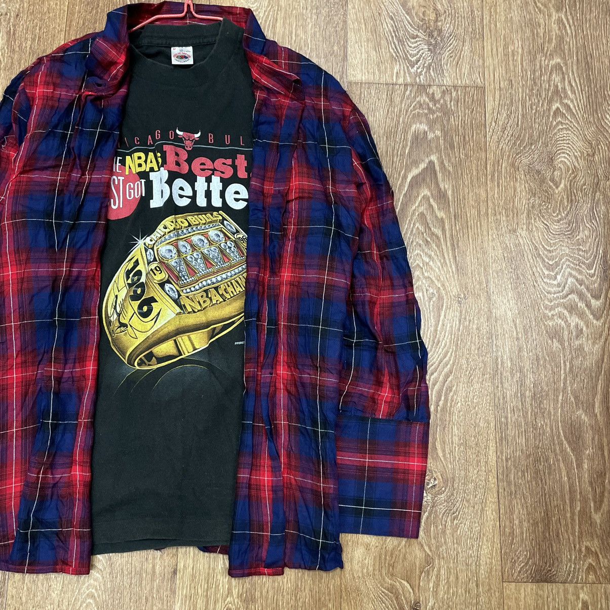 Vintage Vintage 90s Red Plaid Flannel Shirt Grunge Streetwear Slim M Size US M / EU 48-50 / 2 - 2 Thumbnail