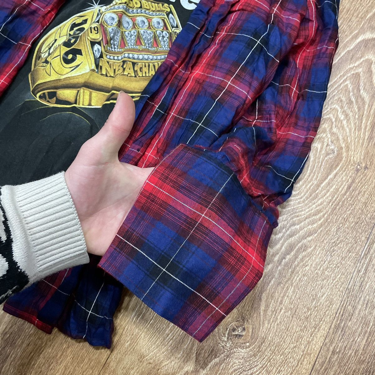 Vintage Vintage 90s Red Plaid Flannel Shirt Grunge Streetwear Slim M Size US M / EU 48-50 / 2 - 6 Thumbnail