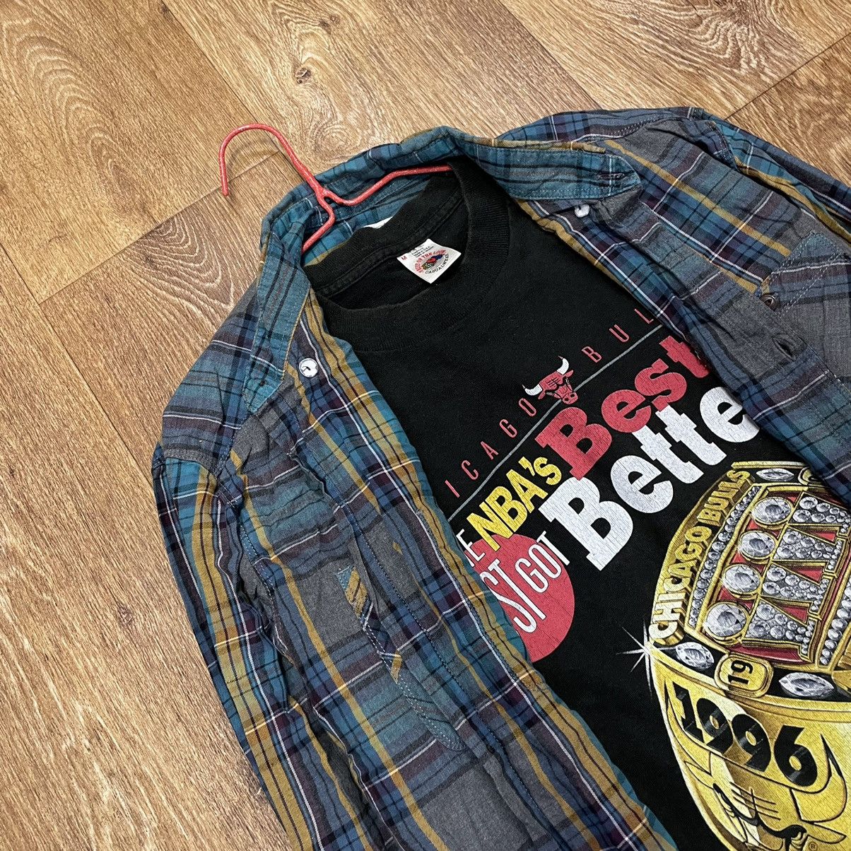 Flannel Vintage 90s Plaid Flannel Shirt Y2K Streetwear Checkered Size US M / EU 48-50 / 2 - 5 Thumbnail