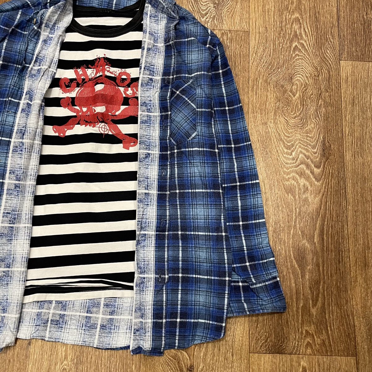 Flannel Vintage 90s Plaid Flannel Shirt Y2K Streetwear Checkered Size US L / EU 52-54 / 3 - 2 Thumbnail
